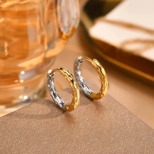 Gold_Dual_Tone_Mini_Earrings_For_Women